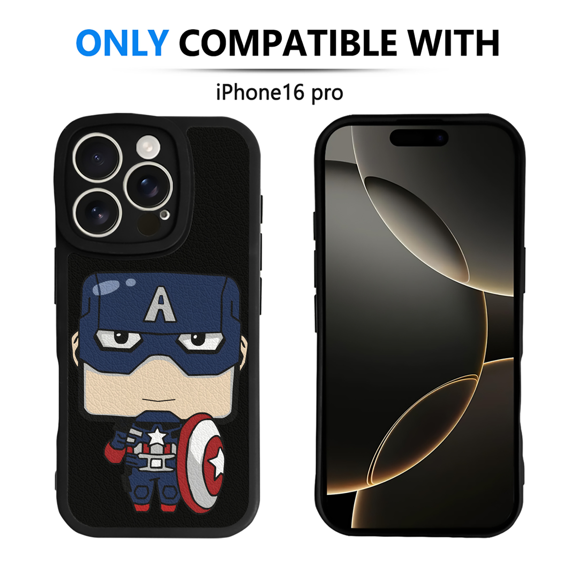 （画像用） アベンジャーズ The Avengers 【iPhone 16シリーズ対応】シリコンスマホケース（レザー調） 材質：シリコン